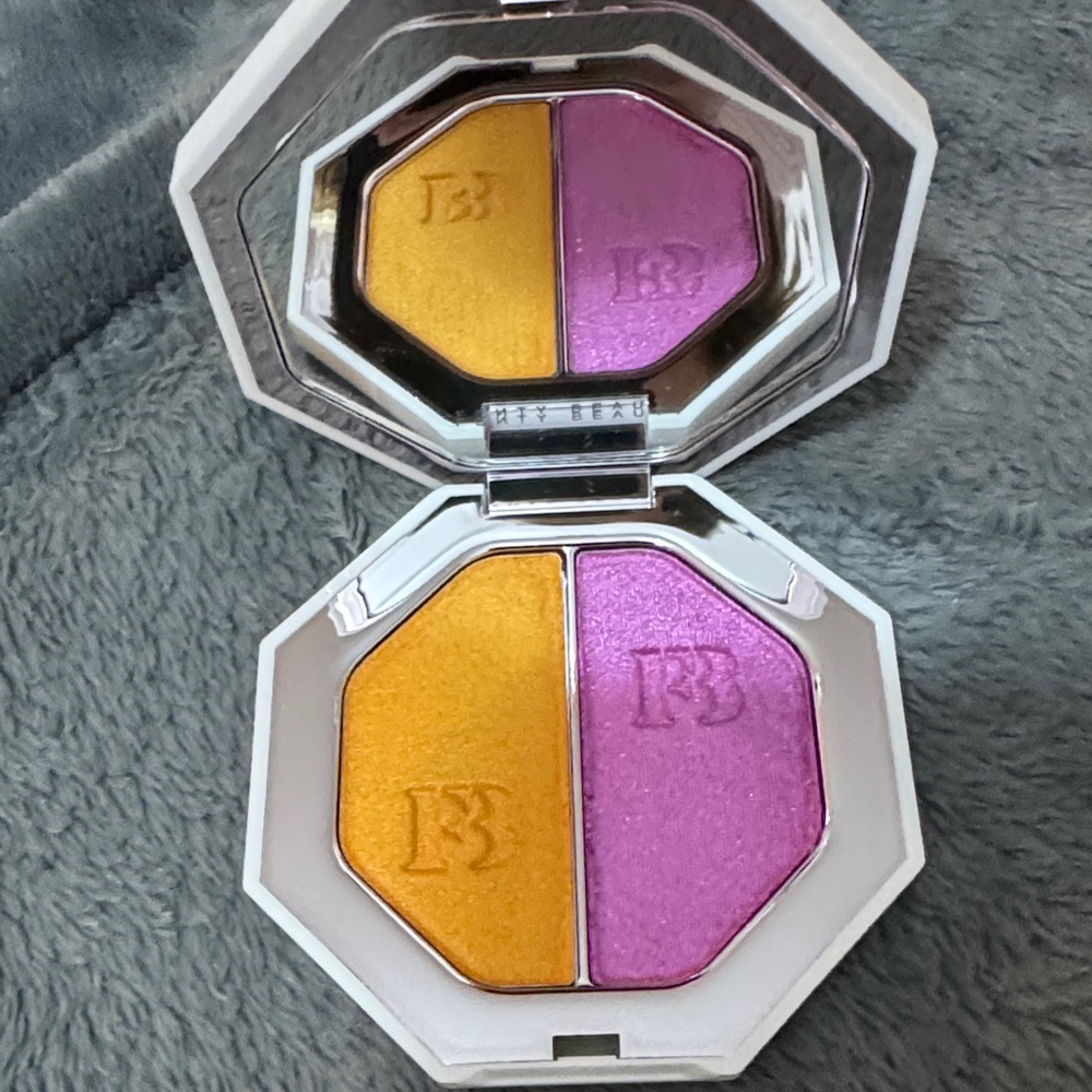 Fenty Beauty Killawatt Foil Highlighter Duo mimosa sunrise, sangria sunset NIB